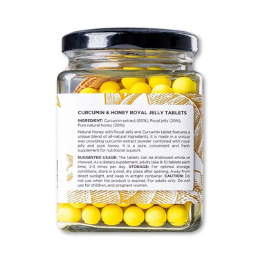 Honeyland - Viên tinh nghệ mật ong tăng cường đề kháng, sức khỏe (Chai x 120gr)
