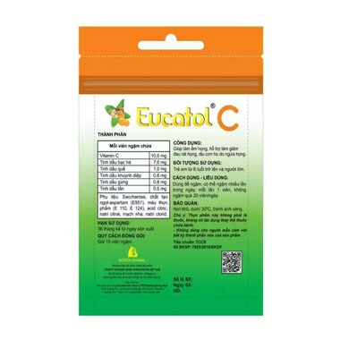 Kẹo ngậm Eucatol C