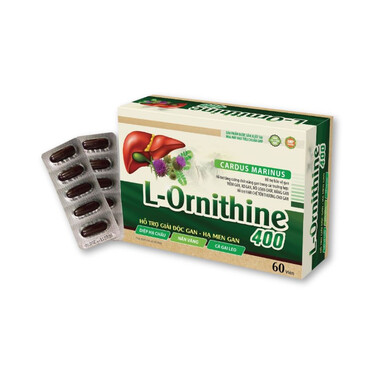 L-Ornithine 400 - Viên uống bổ gan, tăng cường chức năng gan, hỗ trợ giải độc gan (Hộp x 60 viên)