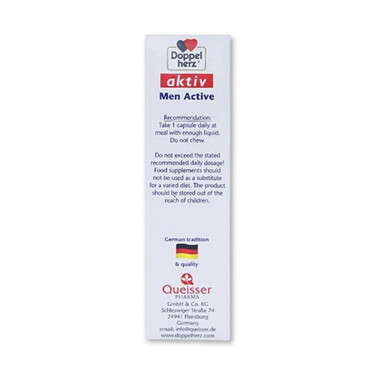Active Men Plus Doppelherz - Viên uống tăng cường chức năng sinh lý nam giới (Hộp x 30 viên)