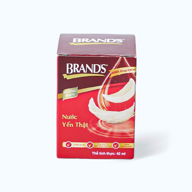 Nước yến thật đường phèn Brand&#039;s (Lốc 6 lọ x 42g) – Dinh dưỡng từ tổ yến thật 100%