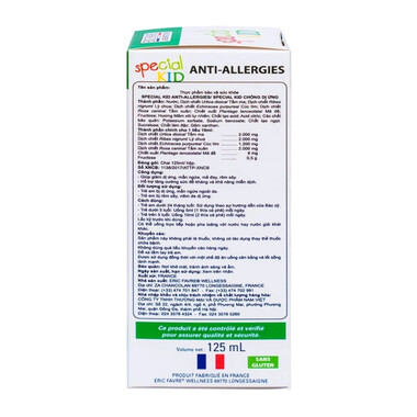Siro Special Kid Anti-Allergies giảm dị ứng, mẩn ngứa, mề đay 125ml