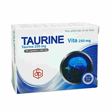 Taurine Vita 250mg bổ mắt, hỗ trợ cận thị, khô mắt (Hộp x 30 viên)