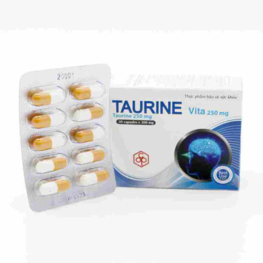 Taurine Vita 250mg bổ mắt, hỗ trợ cận thị, khô mắt (Hộp x 30 viên)