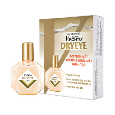 Dung dịch nhỏ mắt V.Rohto Dryeye giữ ẩm và bôi trơn cho mắt (13ml)