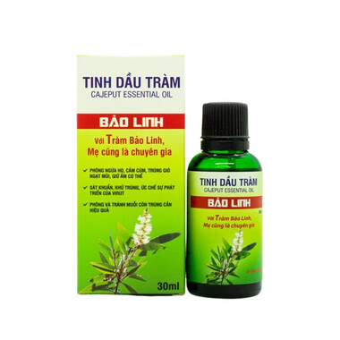 Tinh dầu tràm Bảo Linh - Giữ ấm cơ thể, đuổi muỗi, côn trùng (30ml)