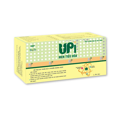 Upi - Men tiêu hoá giúp tăng cường sức khỏe đường tiêu hóa (Hộp x 10 gói)