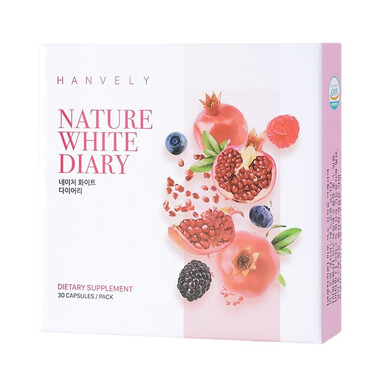 Viên uống trắng da Hàn Quốc Hanvely Nature White Diary