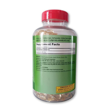 Vitamin E Kirkland 180mg - Vitamin hỗ trợ sức khoẻ của Mỹ (Chai x 500 viên)