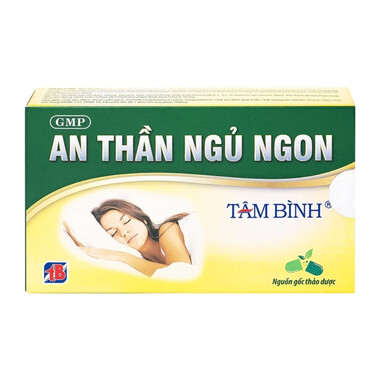 Viên uống An Thần Ngủ Ngon Tâm Bình hỗ trợ giấc ngủ ngon, giảm lo âu, căng thẳng (Hộp 20 viên)
