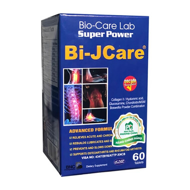 Bi-Jcare – Hỗ trợ xương khớp, bổ sung chất nhờn, tái tạo sụn hiệu quả (120 viên)
