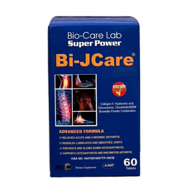 Bi-Jcare – Hỗ trợ xương khớp, bổ sung chất nhờn, tái tạo sụn hiệu quả (120 viên)
