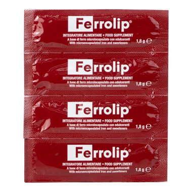 Bột Ferrolip Bổ Sung Sắt & Axit Folic (Hộp 20 gói)