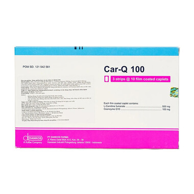 Viên uống Car-Q 100 Dankos - Hỗ trợ sức khỏe tim mạch, giảm nguy cơ biến