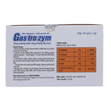 Cốm Gastrozym – Bổ sung men tiêu hóa, hỗ trợ tiêu hóa khỏe mạnh
