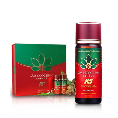 Dịch chiết Sâm Ngọc Linh Kon Tum K5 (Hộp 10 chai)