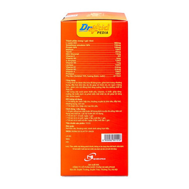 Dr4Kid Pedia – Hỗ trợ tiêu hóa, giúp trẻ ăn ngon, tăng cânDr4Kid Pedia – Hỗ trợ tiêu hóa, giúp trẻ ăn ngon, tăng cân