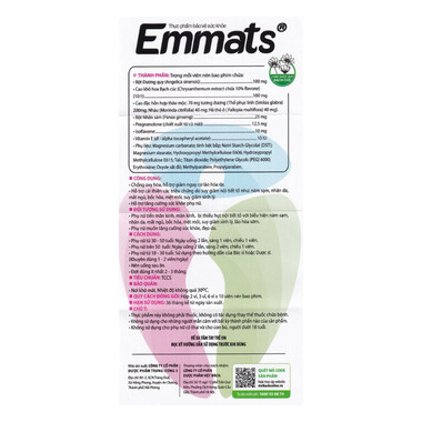 Viên uống Emmats TW3 hỗ trợ giảm nguy cơ lão hóa và cải thiện nội tiết tố (Hộp 20 viên)
