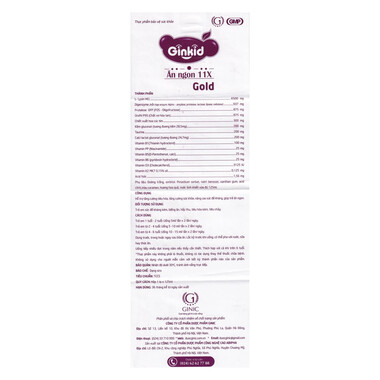 Siro Ginkid ZinC – Bổ sung kẽm, tăng sức đề kháng cho trẻ (125ml)