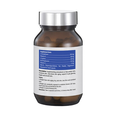 Viên uống Glutathione D-na dưỡng trắng da, mờ nám và tàn nhang (Hộp 60 viên)