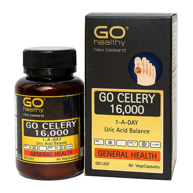 Viên uống Go Celery 16,000 hỗ trợ giảm acid uric, giảm sưng đau do gout