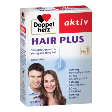 Hair Plus - Viên uống hỗ trợ giảm rụng tóc, giúp tóc chắc khỏe và bóng đẹp (30 viên)