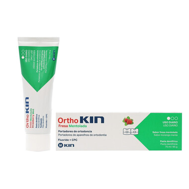 Kem đánh răng Ortho Kin dành cho răng niềng ngăn ngừa sâu răng và làm dịu kích ứng (75ml)