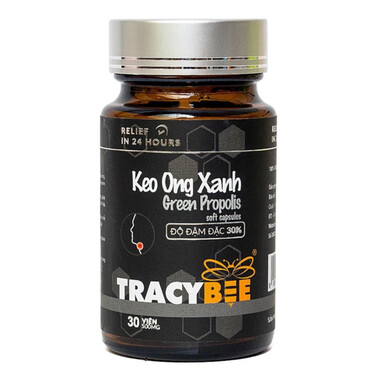 Viên uống keo ong xanh Tracybee – Hỗ trợ đường hô hấp, tăng đề kháng (30 viên)