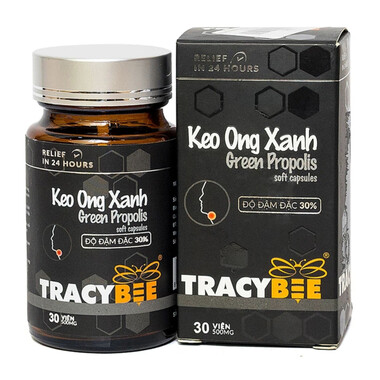 Viên uống keo ong xanh Tracybee – Hỗ trợ đường hô hấp, tăng đề kháng (30 viên)