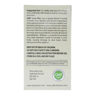 Viên uống Liver Plus UBB - Hỗ trợ tăng cường chức năng gan, bảo vệ tế bào gan