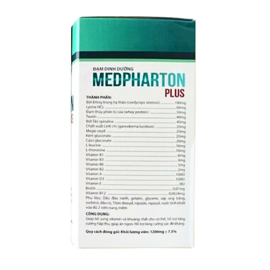Đạm Dinh Dưỡng Medpharton Plus - Bổ Sung Vitamin và Khoáng Chất (Hộp 60 viên)