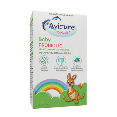 Men vi sinh Avisure Baby Probiotic giảm triệu chứng rối loạn tiêu hóa cho trẻ (20ml)