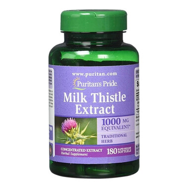 Viên uống Milk Thistle Extract 1000mg Puritan’s Pride – Hỗ trợ giải độc gan, tăng cường chức năng gan