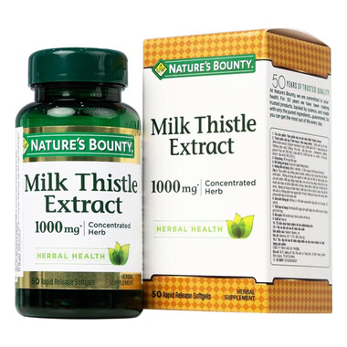 Viên uống Milk Thistle Nature’s Bounty – Hỗ trợ giải độc gan, tăng cường chức năng gan