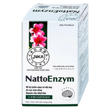 Viên uống NattoEnzym DHG - Hỗ Trợ hoạt huyết, tăng tuần hoàn máu, giảm nguy cơ đột quỵ
