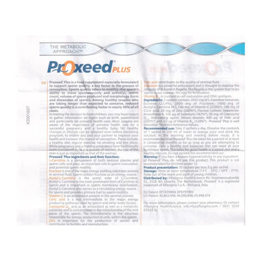 Bột Proxeed Plus – Hỗ trợ sức khỏe sinh sản nam giới, cải thiện chất lượng tinh trùng