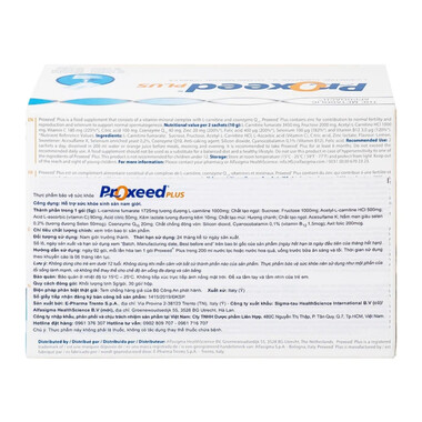 Bột Proxeed Plus – Hỗ trợ sức khỏe sinh sản nam giới, cải thiện chất lượng tinh trùng