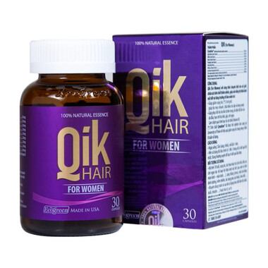 Qik Hair For Women – Viên uống giảm rụng tóc, kích thích mọc tóc chắc khỏe cho nữ giới