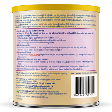 Similac Mom hương Vani 400g – Sữa dinh dưỡng cho mẹ bầu và cho con bú