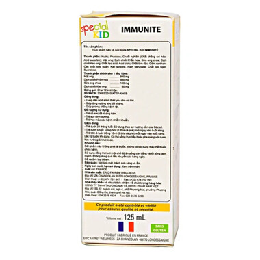 Siro Special Kid Immunite - Tăng cường đề kháng, bảo vệ sức khỏe bé yêu
