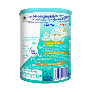Sữa Nan Optipro Plus số 2 5HMO - Dinh dưỡng cho trẻ từ 6-12 tháng tuổi (Hộp 400g)