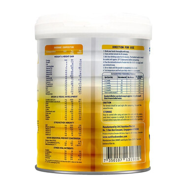 Sữa non Nutifood Grow PLUS+ Vàng dinh dưỡng cho bé từ 0-12 tháng (800g)
