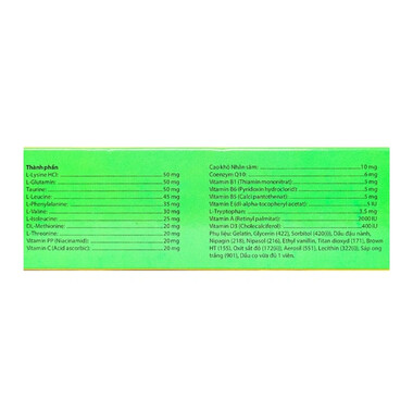 Viên Uống Tamamino Tâm Minh bổ sung vitamin tổng hợp và tăng cường sức đề kháng (Hộp 30 viên)