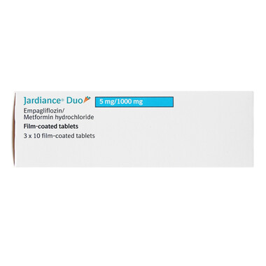 Thuốc Jardiance Duo 5mg/1000mg Boehringer điều trị tiểu đường type 2 (3 vỉ x 10 viên)