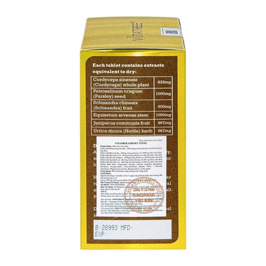 Viên uống Vitatree Kidney Tonic hỗ trợ bổ thận và tăng cường chức năng thận (80 viên)