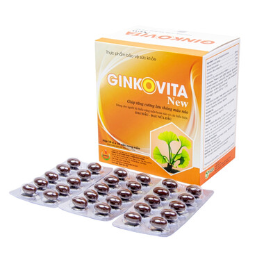 Viên uống Ginkovita New hỗ trợ điều trị đau nửa đầu và tăng cường tuần hoàn não (100 viên)