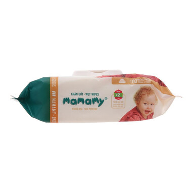 Khăn Ướt Mamamy Có Mùi 100 Tờ