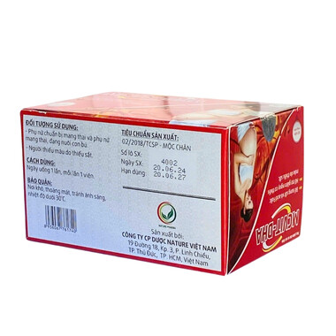 Thực phẩm bảo vệ sức khoẻ MCVIT-DHA bổ sung sắt và acid Folic (6 vỉ x 10 viên)