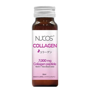 Nucos Collagen 7000 - Nước Uống Collagen Thủy Phân Chống Lão Hóa, Trắng Da (10 chai x Hộp)