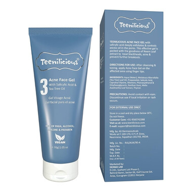 Teenilicious Acne Face Gel hỗ trợ trị mụn, ngừa mụn tái phát cho da dầu và da nhạy cảm (Tuýp 30g)